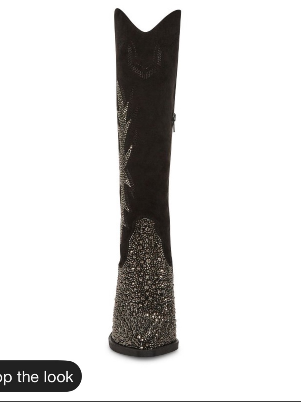 Madden Girl Black Tall Studded Heeled Boots